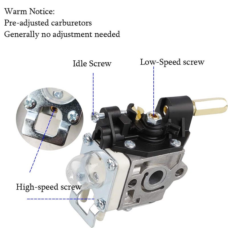 Ferilter SRM 210 Carburetor for Echo HC150 HC151 SRM 230 SRM210 SRM211 GT200 GT200R GT230 PE200 PE201 PPF210 PPF211 PPT230 HC180 Edger Trimmer Brushcutter RB-K75 Carburetor Parts with Air Filter - Image 5
